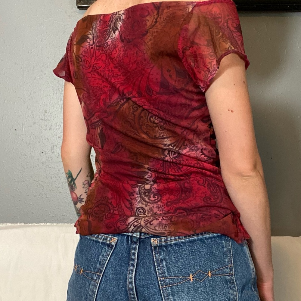 Micro mesh blouse - Picture 2 of 5